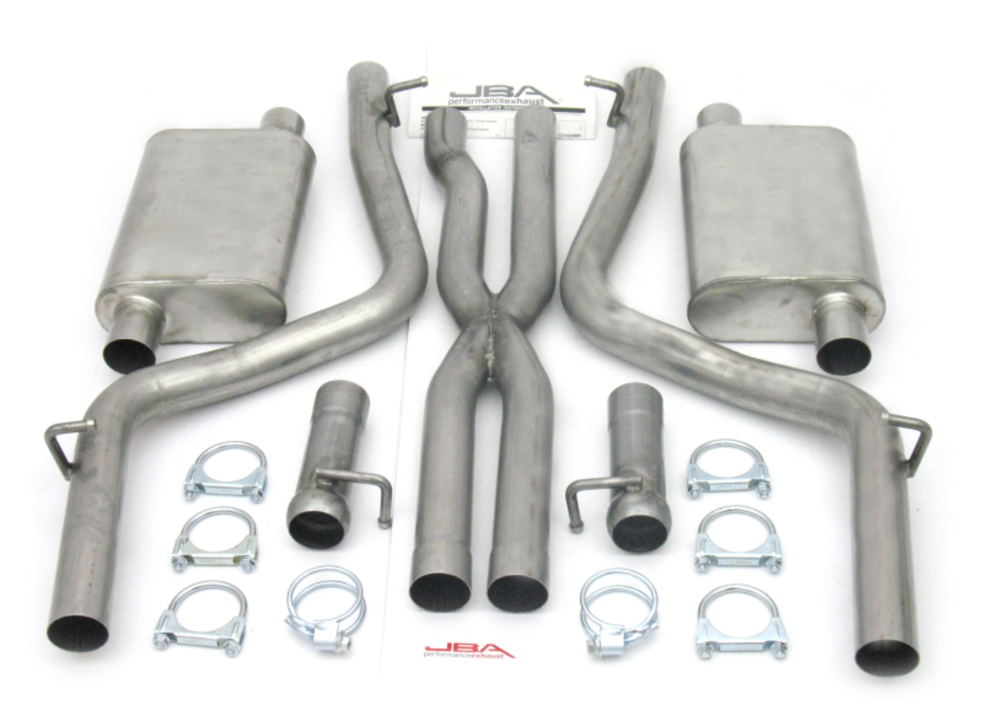 Picture of JBA 08-14 Dodge Challenger 5.7L 409SS Dual Rear Exit Cat-Back Exhaust