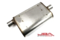 Picture of JBA Universal Chambered Style 304SS Muffler 13x9.75x4 2.5in Inlet Diameter Offset/Center