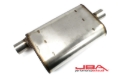 Picture of JBA Universal Chambered Style 304SS Muffler 13x9.75x4 2.5in Inlet Diameter Offset/Center