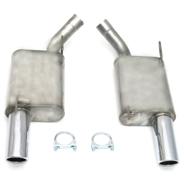 Picture of JBA 07-10 Ford Mustang GT/GT500 4.6L/5.4L 409SS Dual 3.5in Rear Exit Axle Back Exhaust