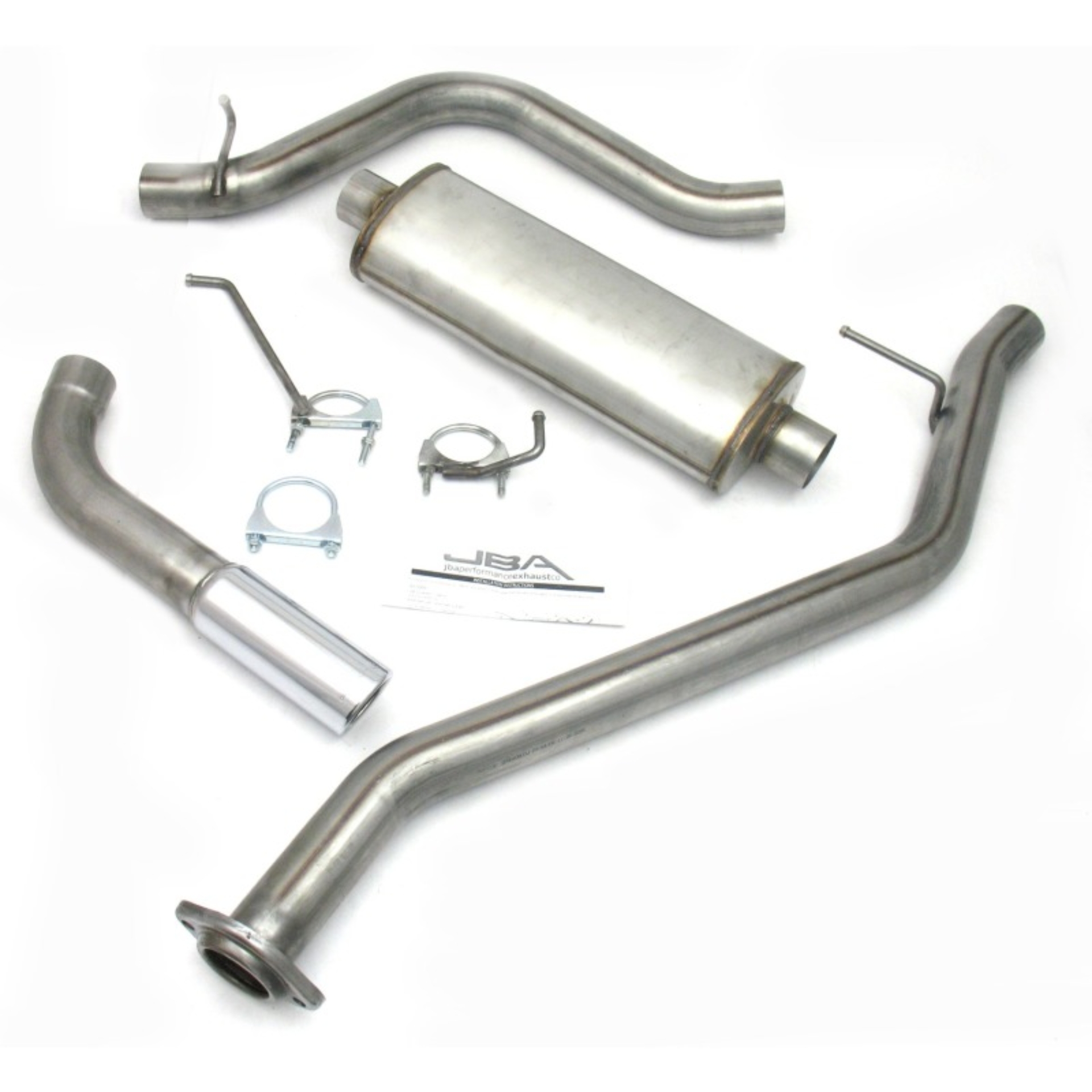 Picture of JBA 99-06 Chevrolet Silverado1500 Ext Cab Short Bed 4.3-5.3L 409SS Single Cat-Back Exhaust