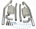 Picture of JBA 65-70 Ford Mustang 260-428 409SS Dual Turn Down Under Rear Valance Header Back Exhaust