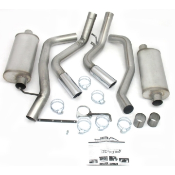Picture of JBA 01-06 Chevrolet Silverado 2500/3500 HD 6.0/8.1L 409SS Pass Side Dual Exit Cat-Back Exhaust