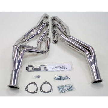 Picture of JBA 65-73 Ford Mustang 260-302 SBF 4 Speed C4/C6/AOD 1-3/4in Primary Silver Long Tube Header