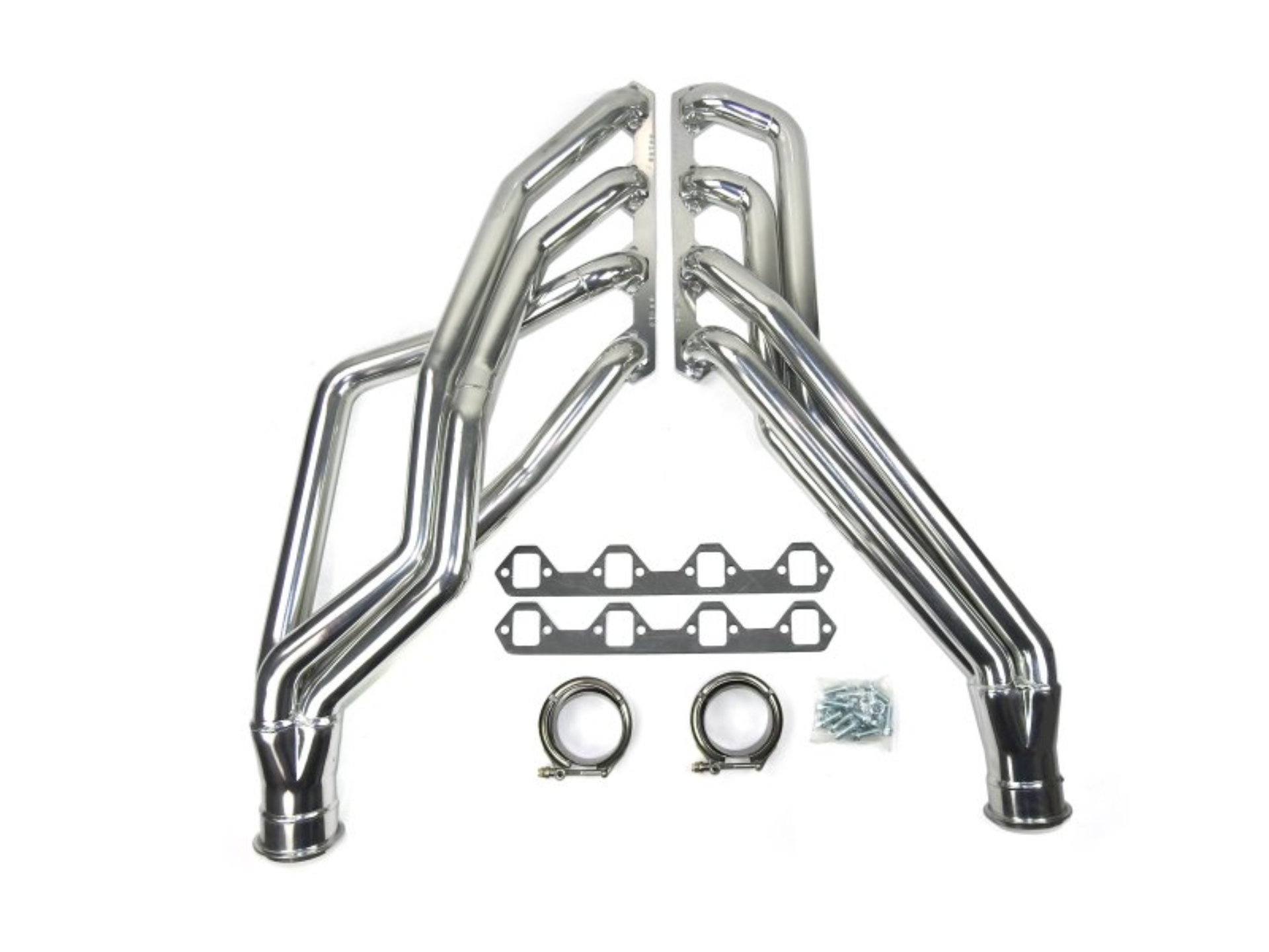 Picture of JBA 65-73 Ford Mustang 351W SBF 1-3/4in Primary Silver Ctd Long Tube Header