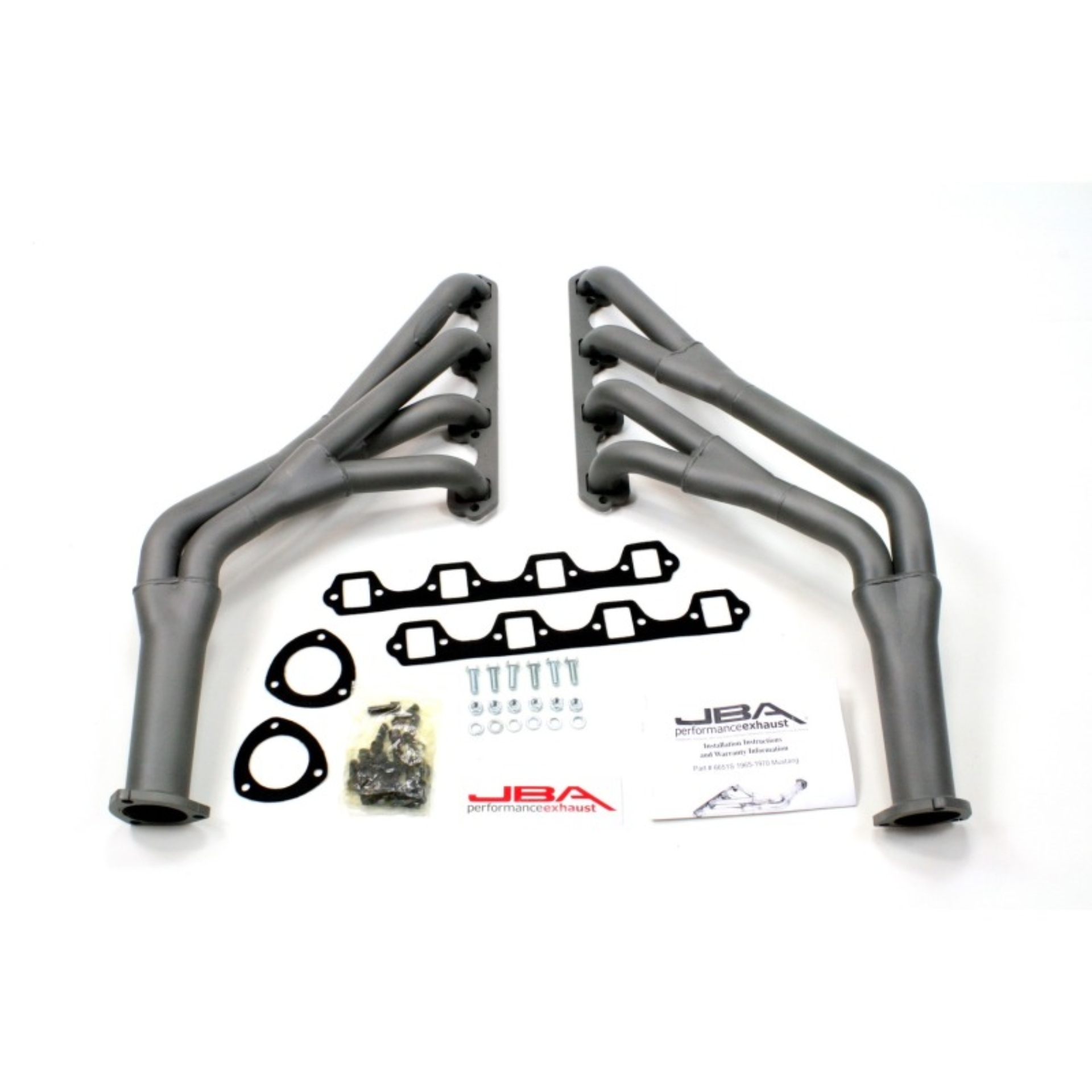 Picture of JBA 65-70 Ford Mustang 260-302 SBF 1-1/2in-1-3/4in Primary Ti Ctd Tri Y Header