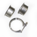 Picture of JBA 2.5in Stainless Steel V-Band Clamp & Flanges