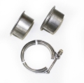 Picture of JBA 2.5in Stainless Steel V-Band Clamp & Flanges