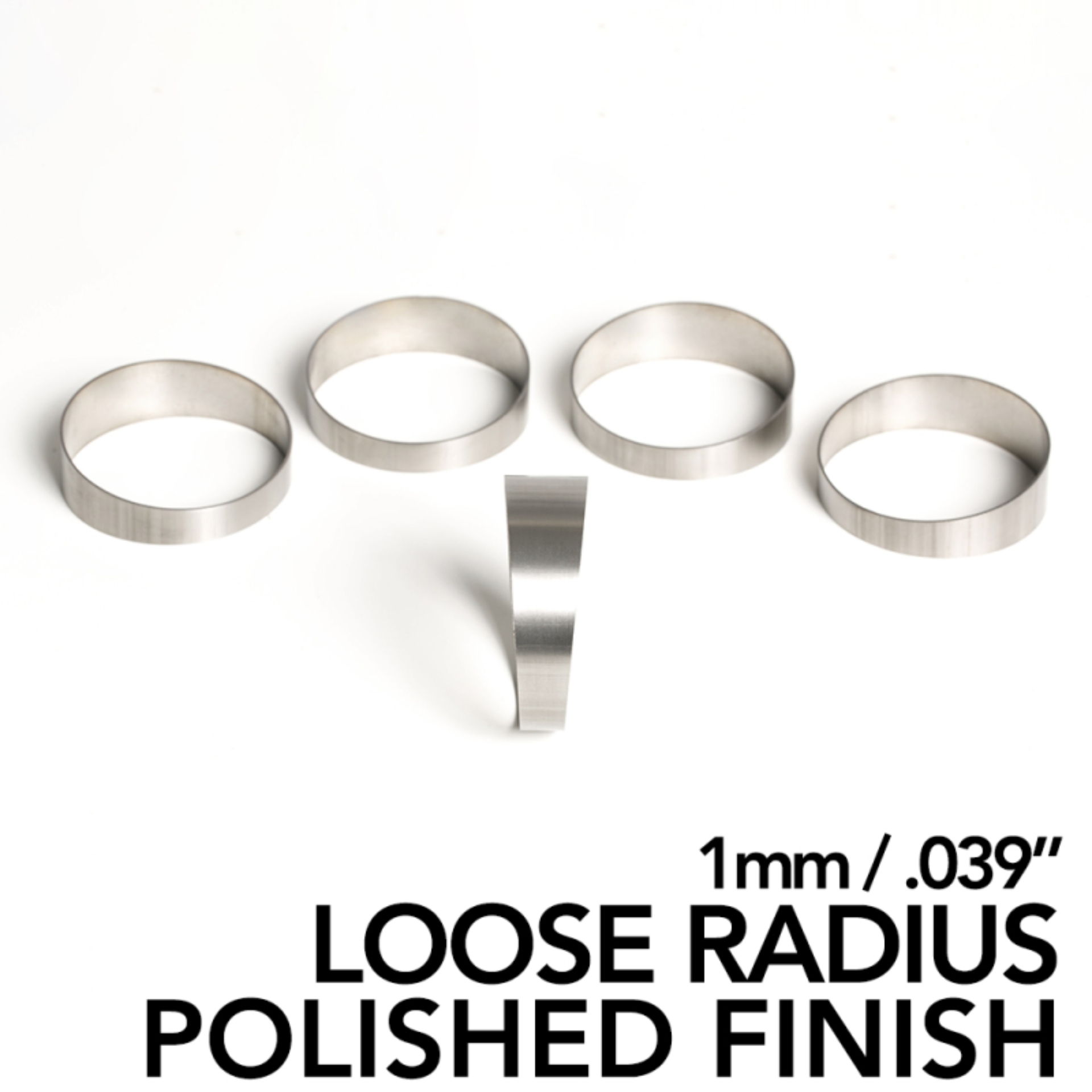 Picture of Ticon Industries 4in Pie Cut 1.37D Loose Radius 1mm/0.039in - 5 Pack (Polished)