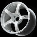 Picture of Advan TC4 18x8 +47 5x100 Racing White Metallic and Ring Wheel