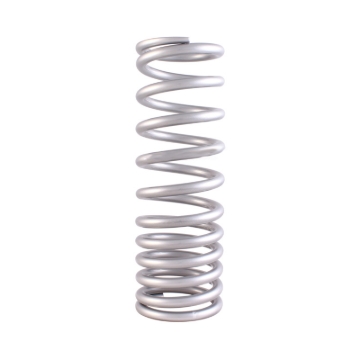 Picture of QA1 2-1/2in ID Variable Rate High Travel Spring - 10in Length x 225/475lbs/in - Silver Powder Coated