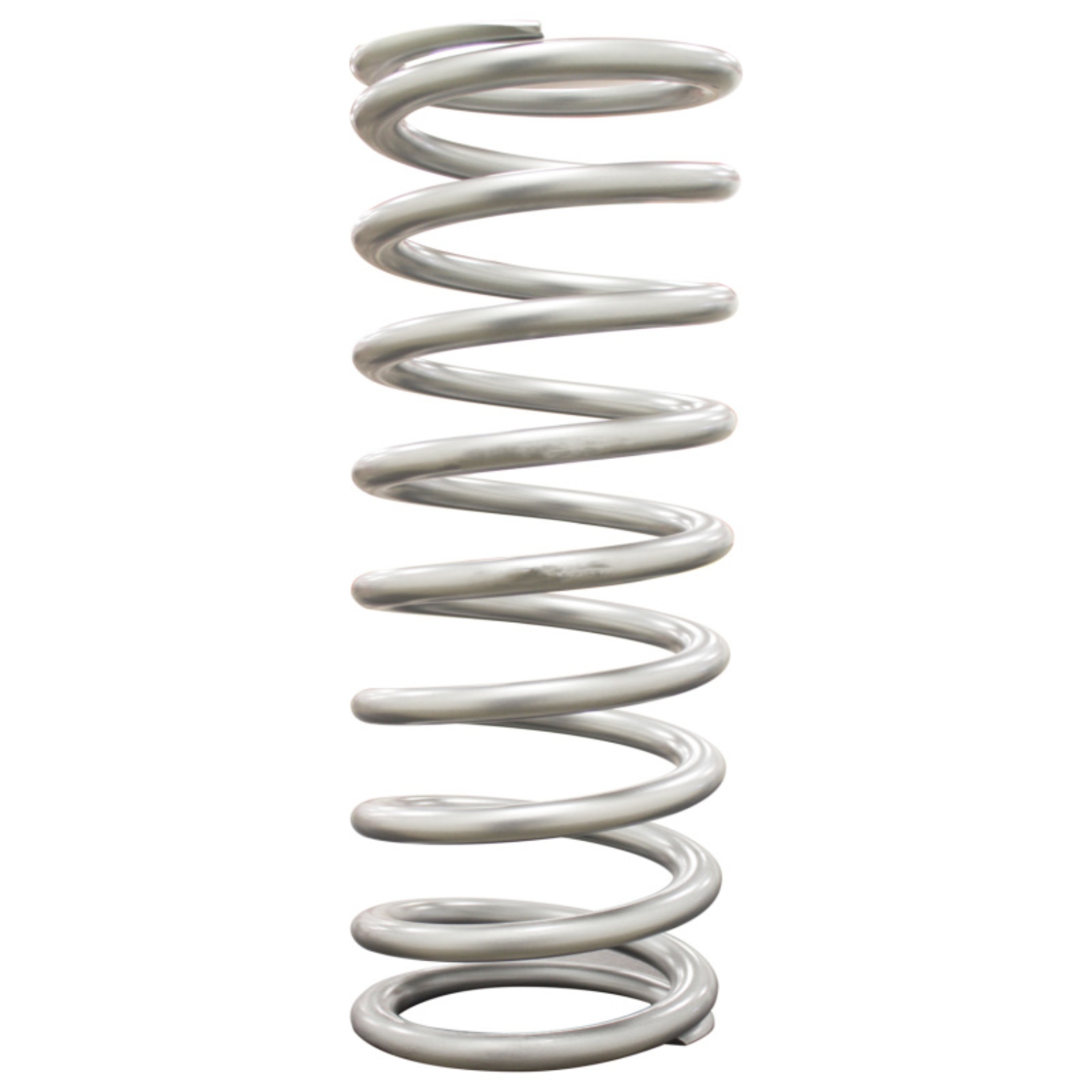 Picture of QA1 2-1/2in ID High Travel Spring - 12in Length x 110lbs/in - Silver Powder Coated