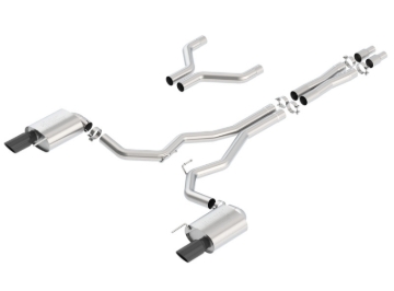 Picture of Borla Atak Cat-Back 15-17 Ford Mustang GT 5.0L V8 MT/AT 3in pipe 4in Black Chrome Tips