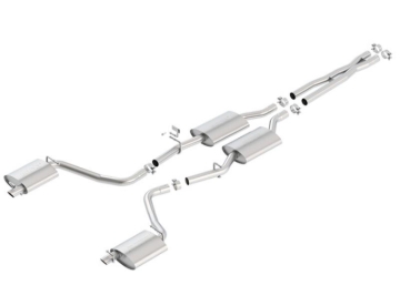 Picture of Borla 15-16 Dodge Charger 3.6L V6 S-Type Cat Back Exhaust (Uses Factory Valence)