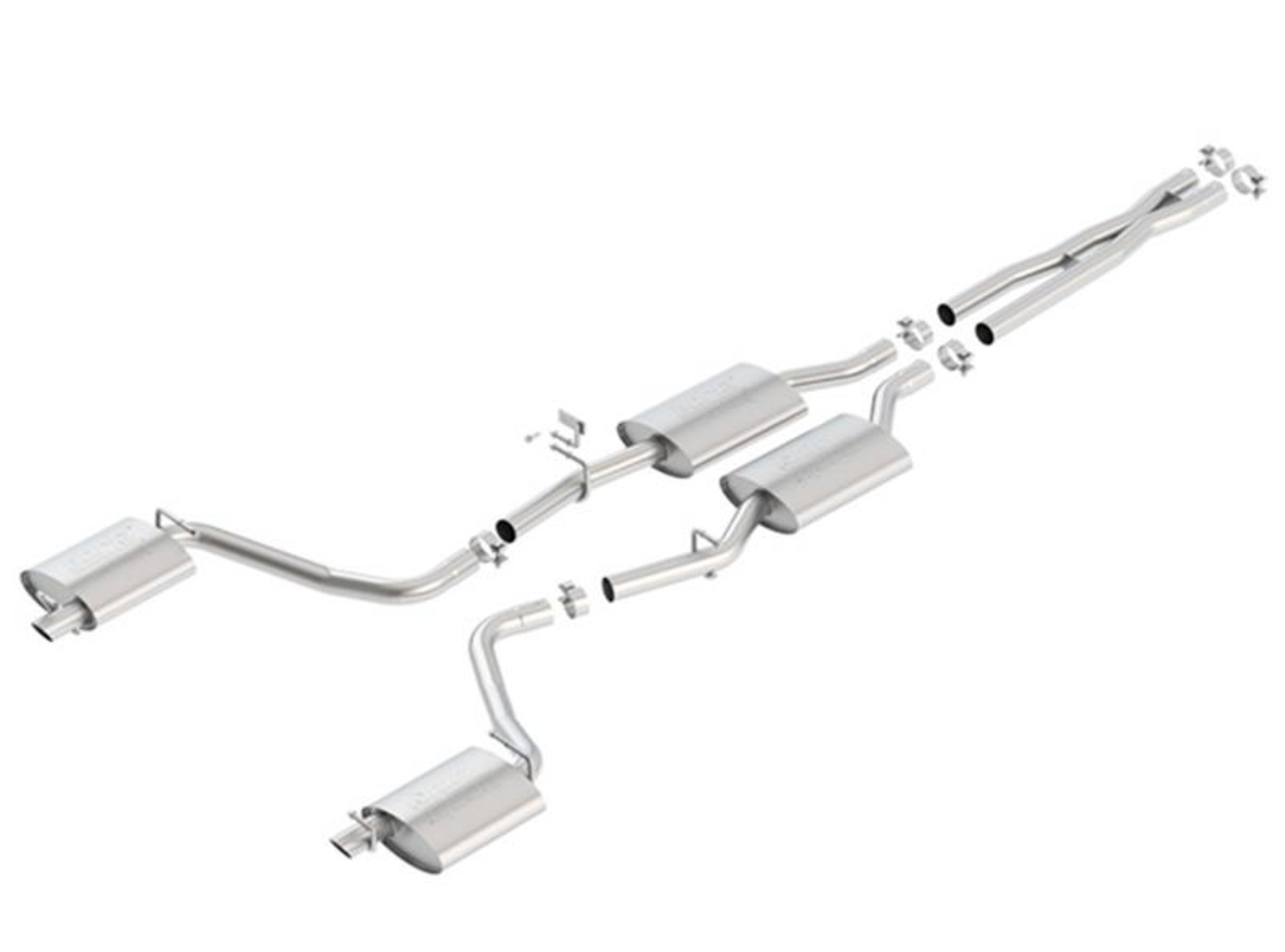 Picture of Borla 15-16 Dodge Charger 3.6L V6 ATAK Cat Back Exhaust (Uses Factory Valence)