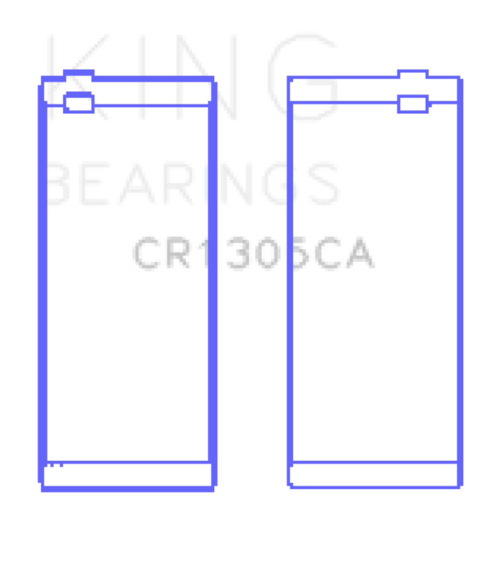 Picture of King Engine Bearings Dodge Cummins 4BTA/4BTAA/6BT/6BTA (Size STD) Rod Bearing Set