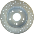 Picture of Select Sport Drilled and Slotted Brake Rotor; Rear Left