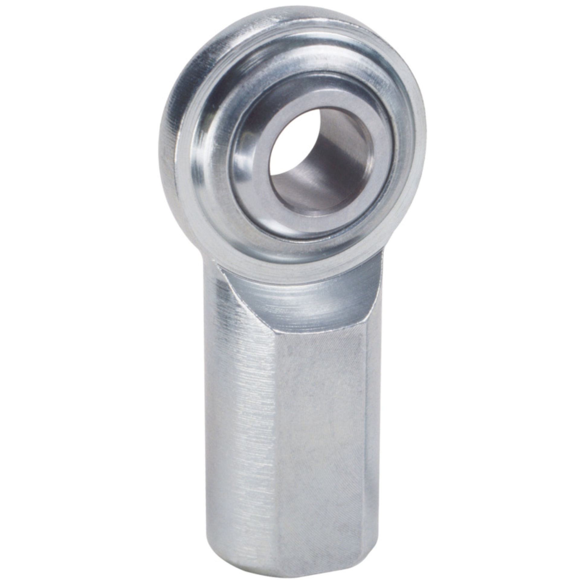 Picture of QA1 C Series 2-Pc Rod End - Female/Left Hand - 5mm Bore x M5x.08 - Carbon Steel