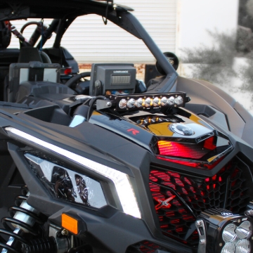 Picture of Baja Designs Can-Am X3 Shock Mount Kit w/10in S8 Light Bar - Amber