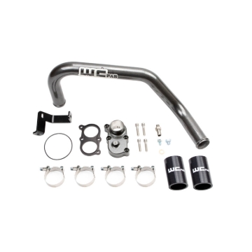Picture of Wehrli 06-10 Duramax LBZ/LMM Thermostat Housing Kit For Dual CP3 - WCFab Grey