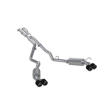 Picture of MBRP 20-21 Ford Explorer ST 3.0L Ecoboost SS 2.5in Dual Rear Exit w/ Carbon Fiber Quad Tips - T304