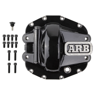 Picture of ARB Diff Cover Blk Jeep JL Rubicon Front
