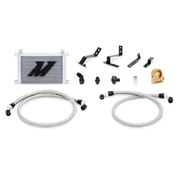Picture of Mishimoto 2016+ Chevy Camaro Oil Cooler Kit w/ Thermostat - Silver