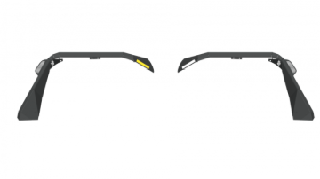 Picture of Road Armor 18-21 Jeep Wrangler JL Stealth Wide Front Fender Flare Body Armor w/LED DRL - Tex Blk