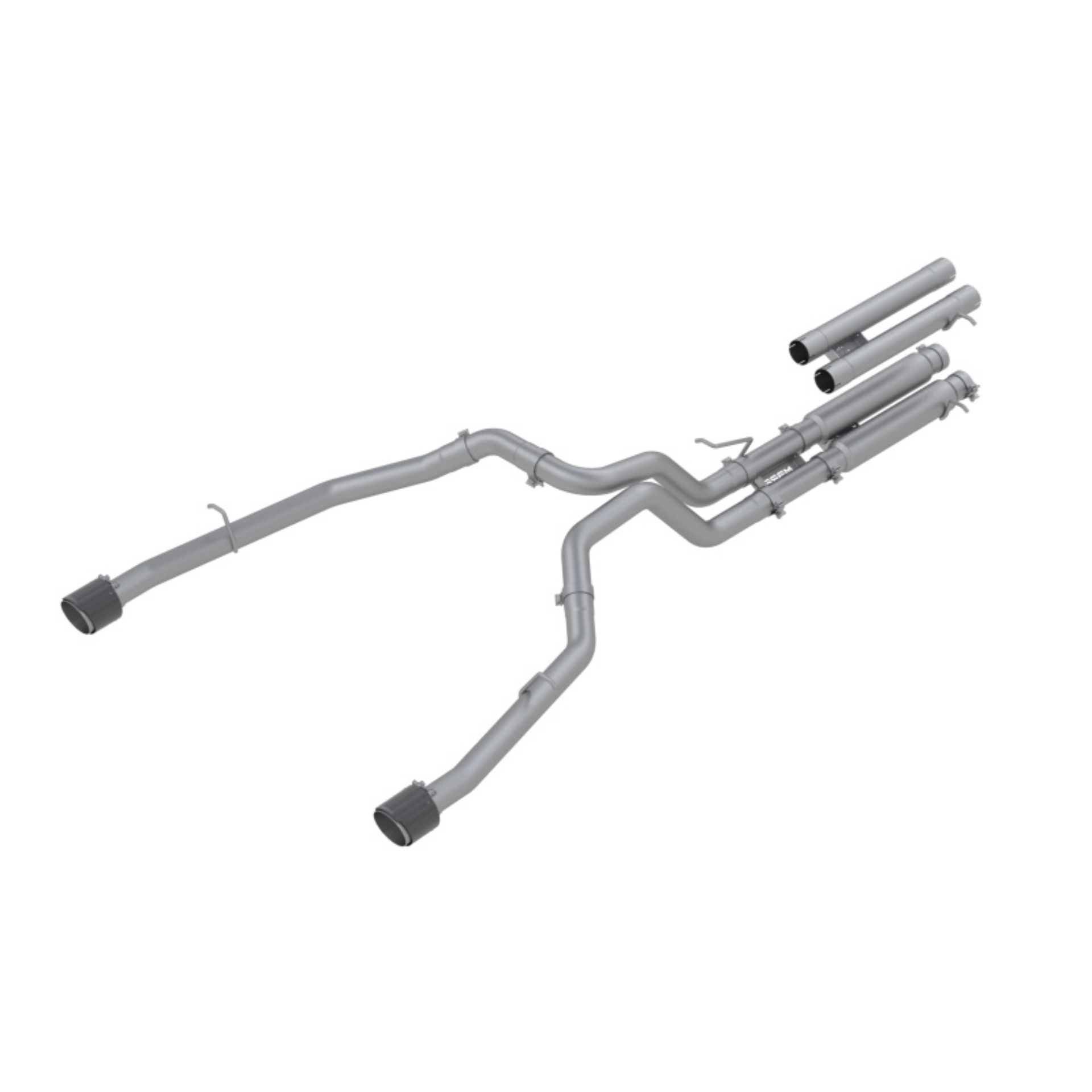 Picture of MBRP 2021 Ram TRX 6.2 S/C 3in Catback Dual Rear Carbon Fiber Tips(Race)- T304