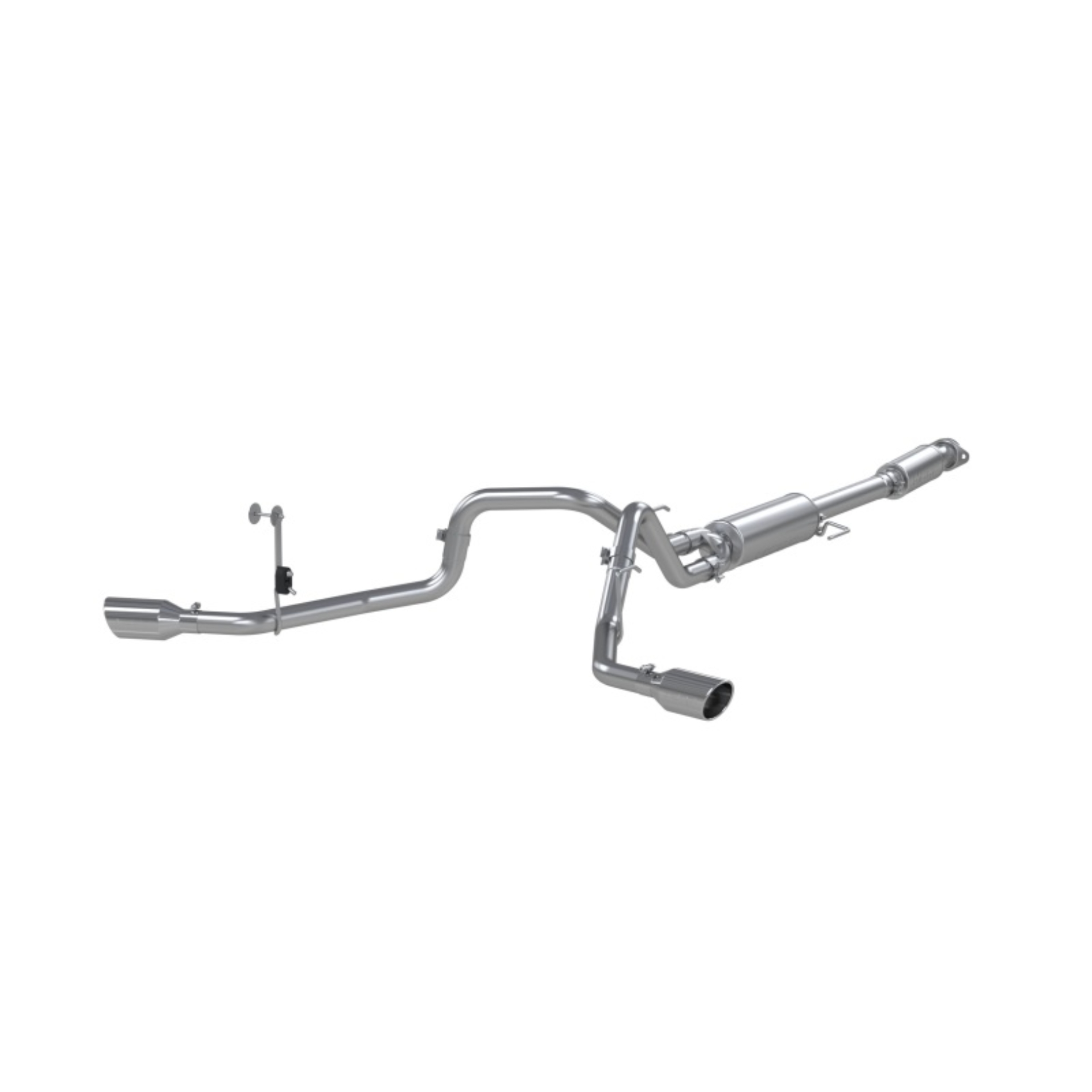 Picture of MBRP 2021+ Ford F-150 5.0L/3.5L/ 2.7L Ecoboost 3in Cat Back 2.5in Dual Split Exit T409 Exhaust