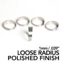 Picture of Ticon Industries 2.0in 45 Degree 2D CLR 1mm/.039in Wall Polished Titanium Pie Cuts - 5pk