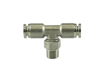 Picture of Turbosmart 1/8 NPT to TEE 1/4 Pushloc Stainless Steel