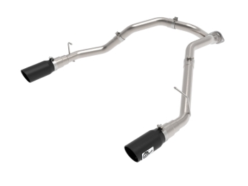 Picture of aFe Large Bore-HD 3 IN 409 Stainless Steel DPF-Back Exhaust System w/Black Tip RAM 1500 20-21 V6-3.0