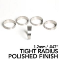 Picture of Ticon Industries 3.0in 1.14D Tight Radius 1.2mm/.047in Wall Polished Titanium Pie Cuts - 5pk