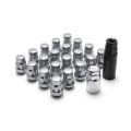 Picture of Wheel Mate Muteki SR35 Close End Lug Nuts w/ Lock Set - Satin Silver 12x1.50 35mm