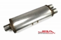 Picture of JBA Universal Chambered Style 304SS Muffler 25x8x5in 3in Center/Dual out