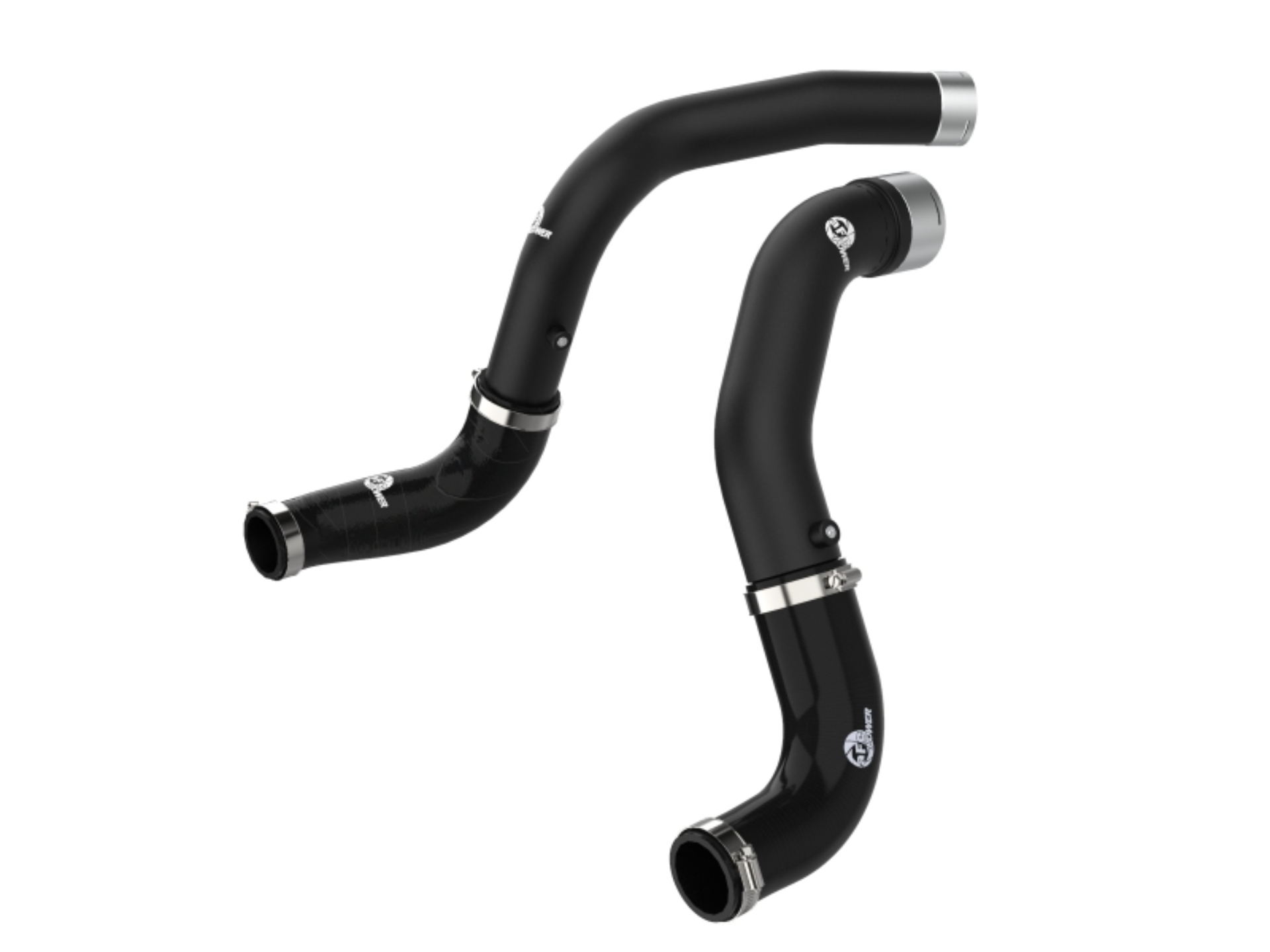 Picture of aFe BladeRunner Black 3in Intercooler Hot & Cold Side Pipe Kit 20-21 Jeep Wrangler V6-3.0L (td)