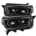Picture of AlphaRex 10-13 Toyota 4Runner PRO-Series Proj Headlights Plank Style Alpha Blk w/Seq Signal/DRL