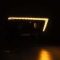 Picture of AlphaRex 10-13 Toyota 4Runner PRO-Series Proj Headlights Plank Style Alpha Blk w/Seq Signal/DRL