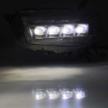 Picture of AlphaRex 10-13 Toyota 4Runner NOVA LED Projector Headlights Plank Style Black w/Seq Signal/DRL