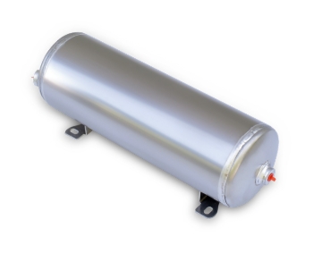 Picture of Ridetech Air Tank 2 Gallon Aluminum w/ 2- 1/4in Ports and 1- 1/8in Port