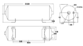 Picture of Ridetech Air Tank 2 Gallon Aluminum w/ 2- 1/4in Ports and 1- 1/8in Port
