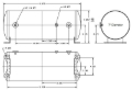 Picture of Ridetech Air Tank 3 Gallon Aluminum w/ 2- 1/4in Ports and 1- 1/8in Port