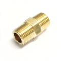Picture of Ridetech Airline Fitting Nipple 1/4in NPT x 1in Long w/ Hex