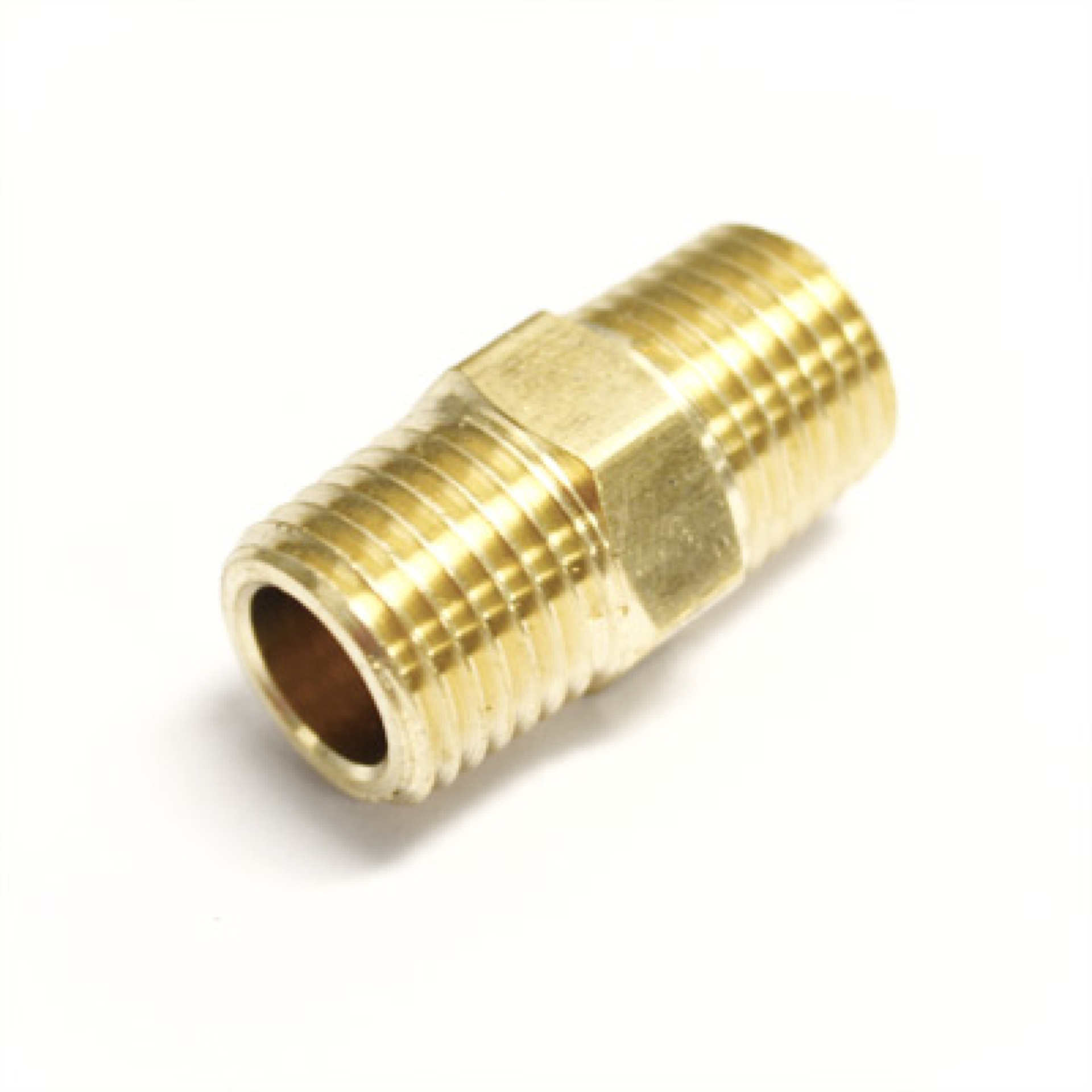 Picture of Ridetech Airline Fitting Nipple 1/4in NPT x 1in Long w/ Hex