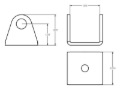 Picture of Ridetech Rod End Bracket 1-3/4 Wide