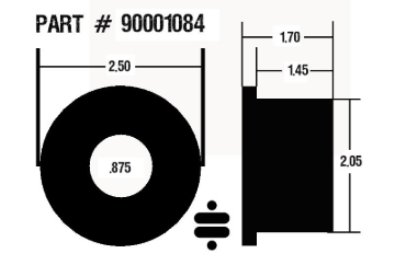 Picture of Ridetech 1.7in Wide Poly Bushing 7/8in ID