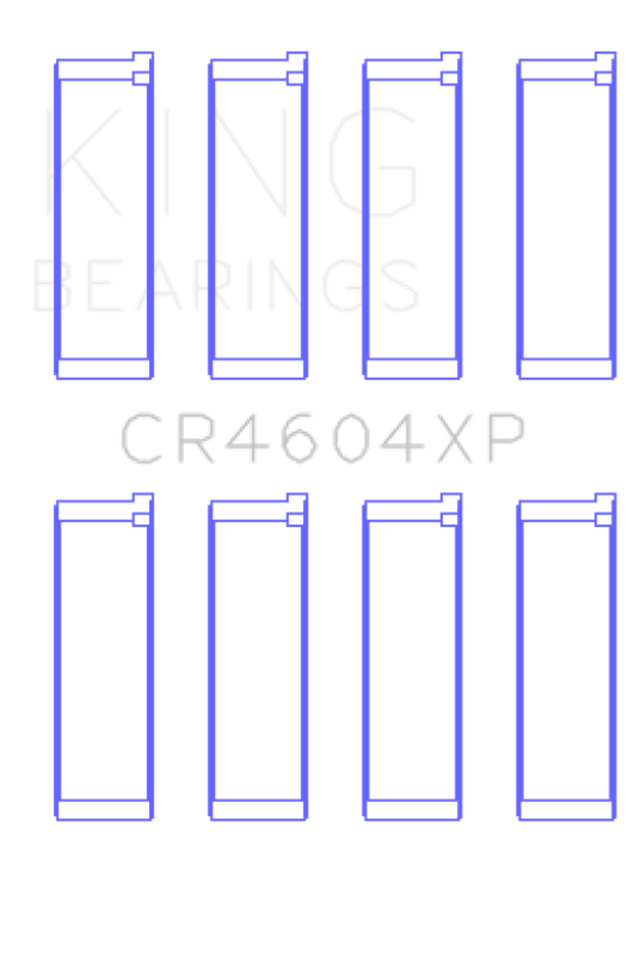 Picture of King Engine Bearings KING Performance Rod Bearings - CR4604XP0.25