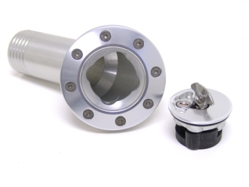 Picture of Ridetech 66-67 Chevy Nova Locking Gas Cap (Clear Anodized)