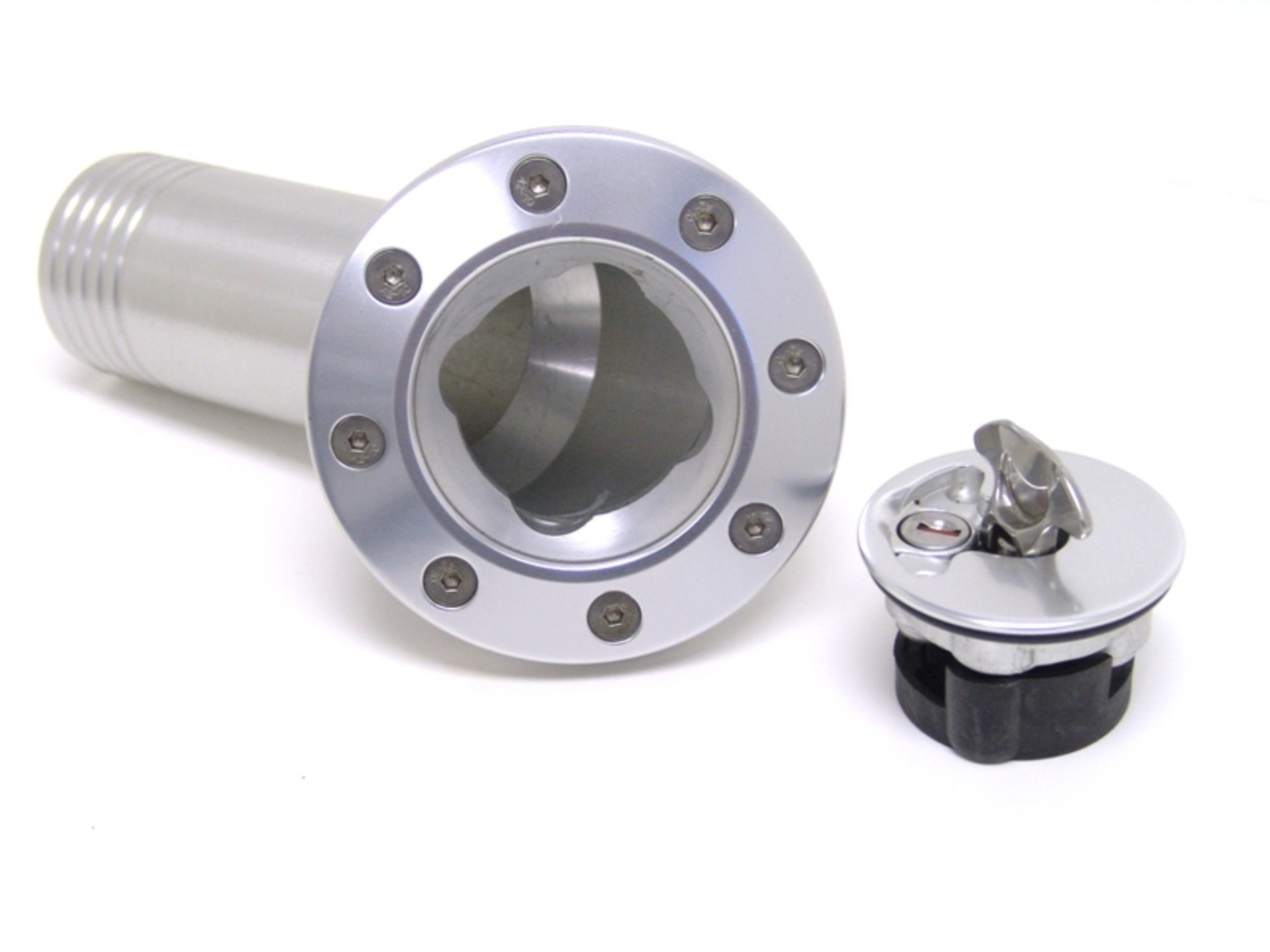 Picture of Ridetech 67-68 Camaro Locking Gas Cap (Clear Anodized)